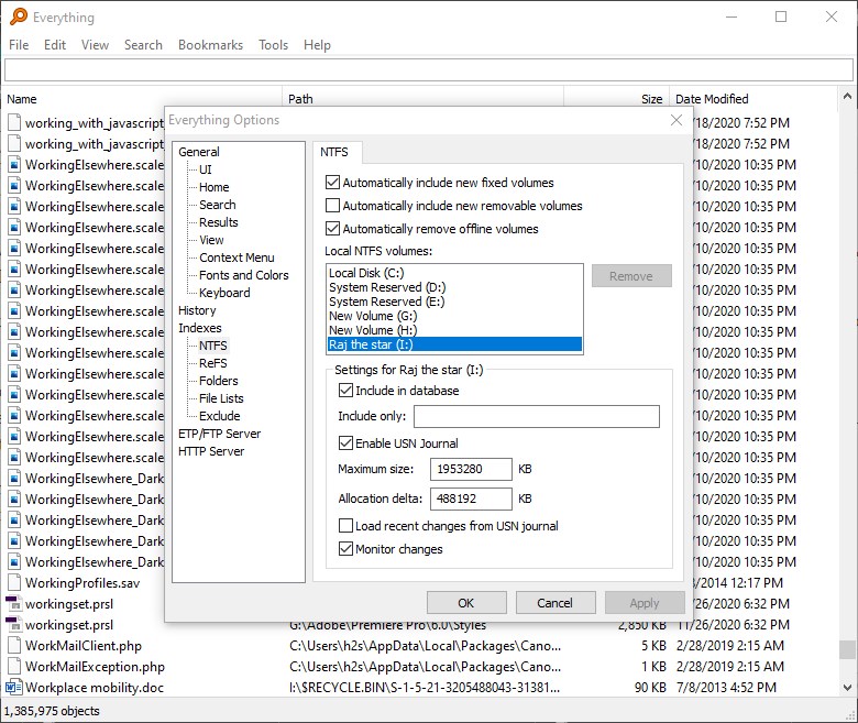 Everything Windows 10 advance search tool Everything Windows 10 advance search tool