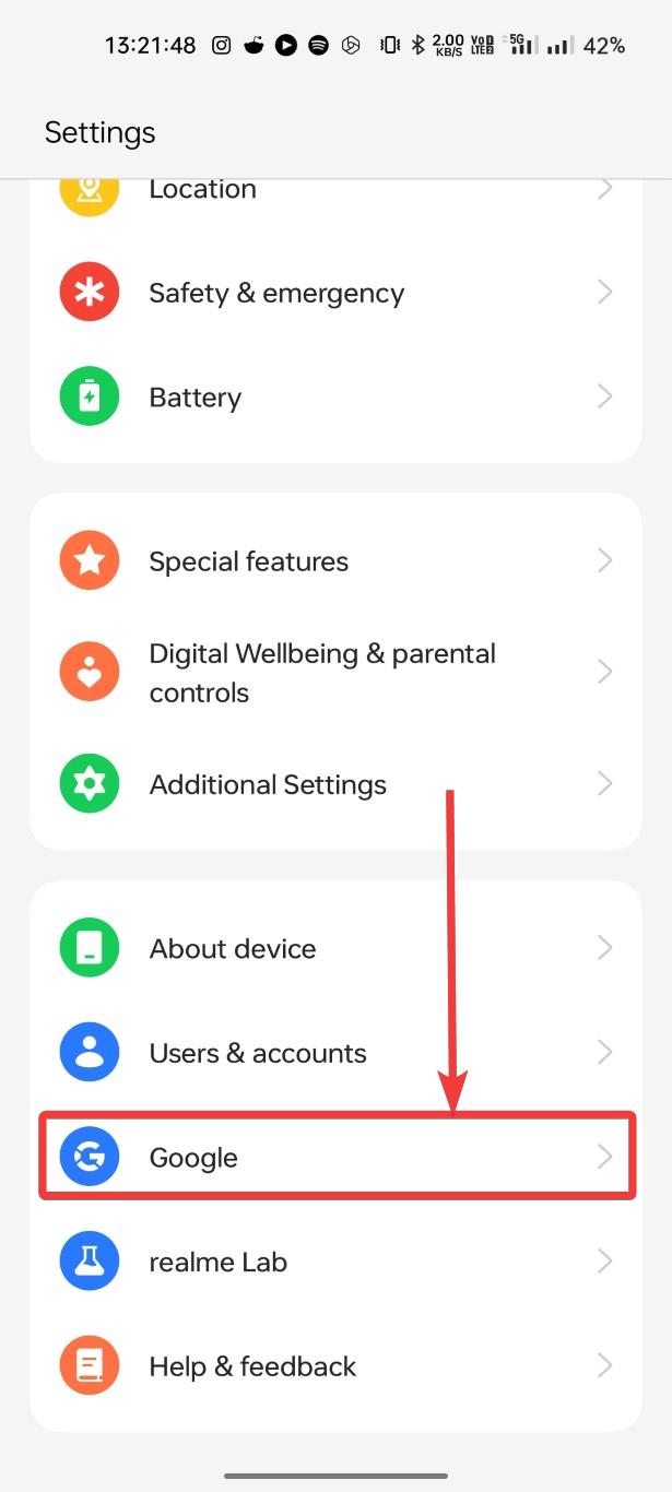 Gemini AI as default digital assistant 10 Open Google Settings on Android