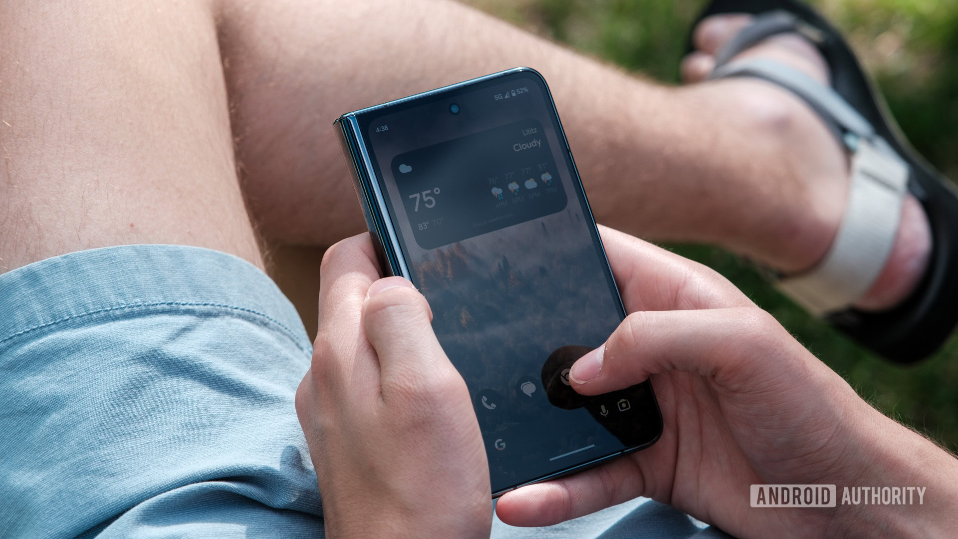 google pixel fold cover screen in hand google pixel fold cover screen in hand