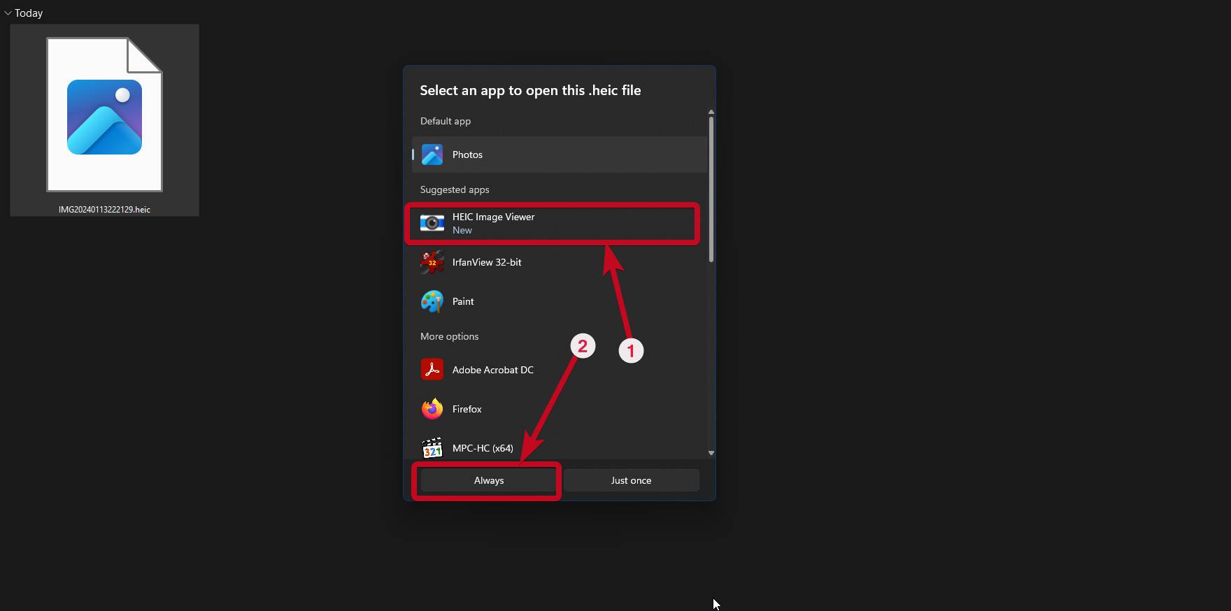 HEIC on Windows 20 compressed HEIC Image Viewer