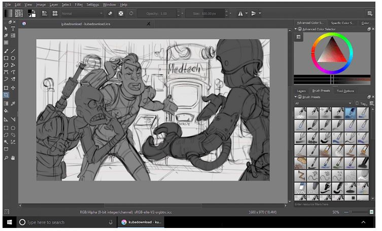 Krita (Open Source) free Photoshop alternatives