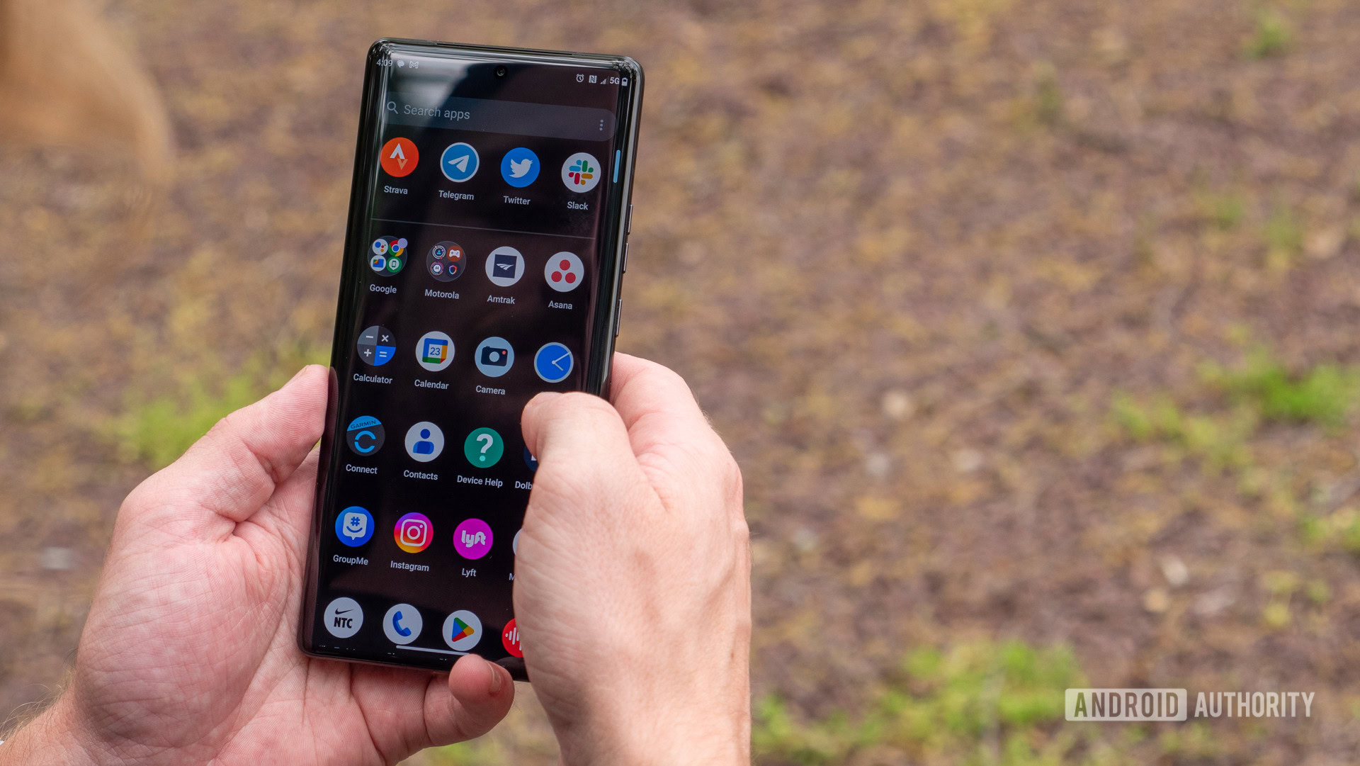 motorola edge plus 2023 app drawer in hand Phone in hand