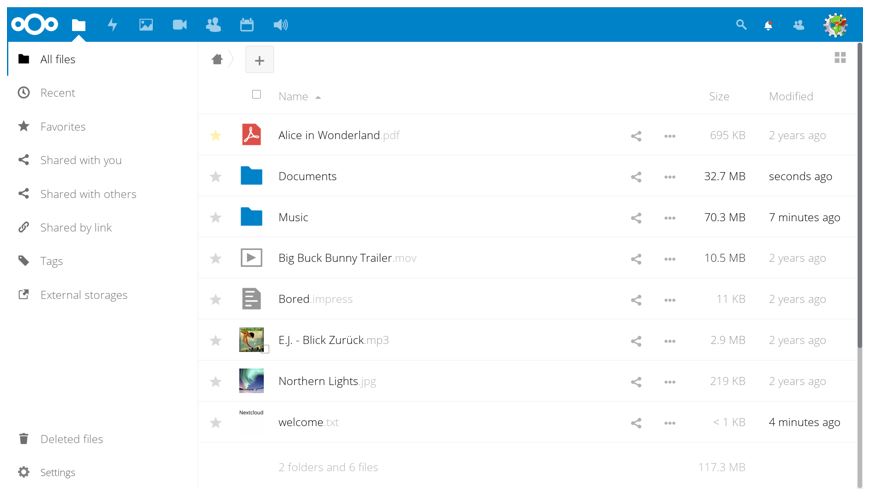 Nextcloud -Free Private cloud storage software