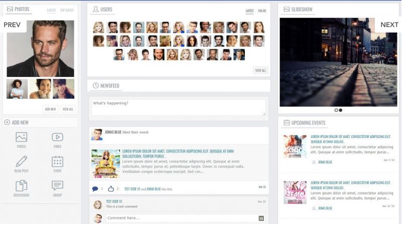Oxwall is a free social network software platform