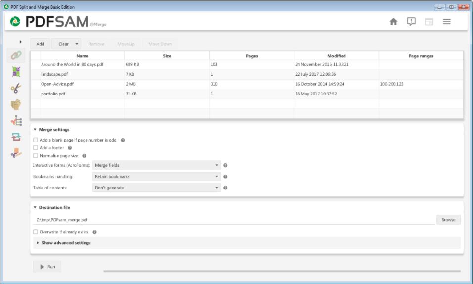 PDFsam–PDF Split and Merge