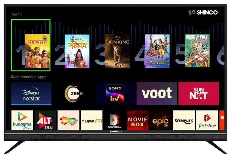 Shinco TV UNIWALL UI gets an update