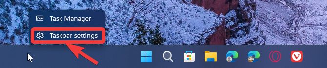 Show Desktop 20 compressed Task manager Settings