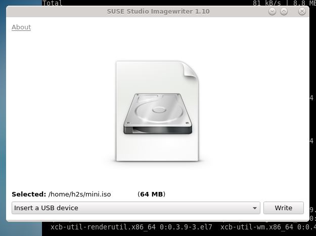 SUSE Studio Image Writer