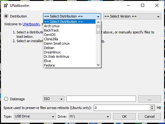 UNetbootin alternative to Rufus for Linux OS