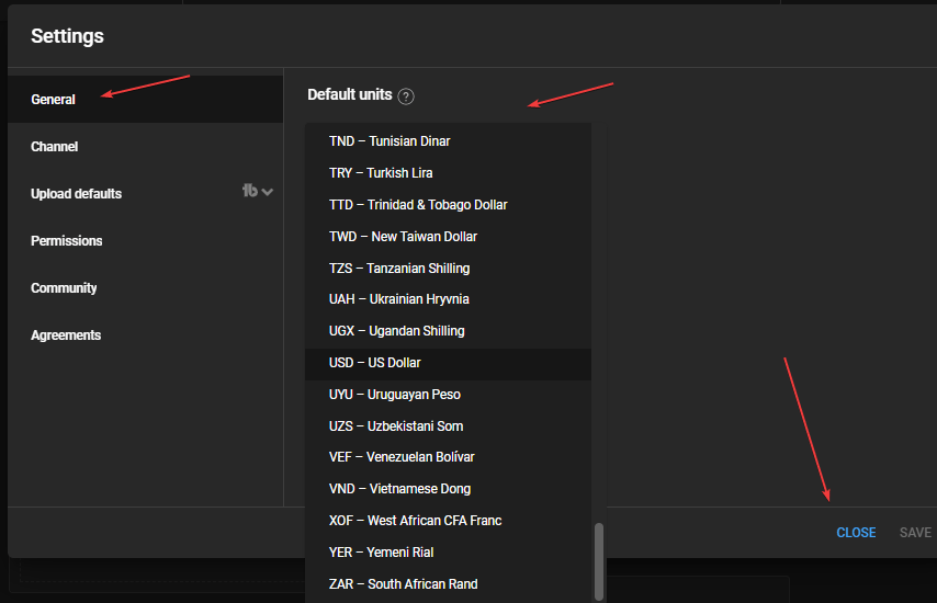 Change YT currency for Monetization on Desktop Change YT currency for Monetization on Desktop
