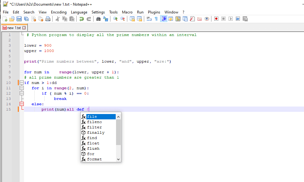 Code Completion and Auto suggestion Notepad++ Code Completion and Auto suggestion Notepad++