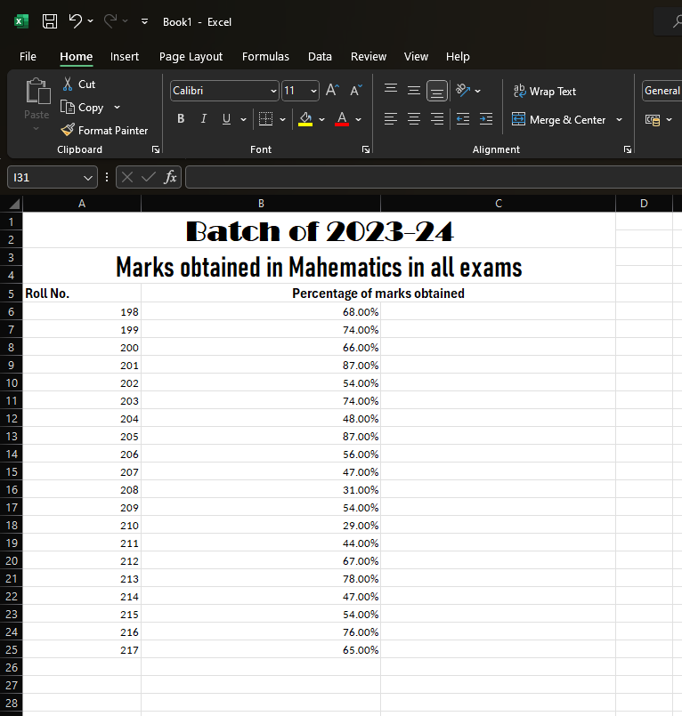 Data bars in Excel 10 Data bars in Excel spreadsheet