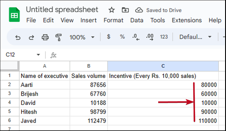 FLOOR and CEILING 20 Apply FLOOR formula in google docs or Excel