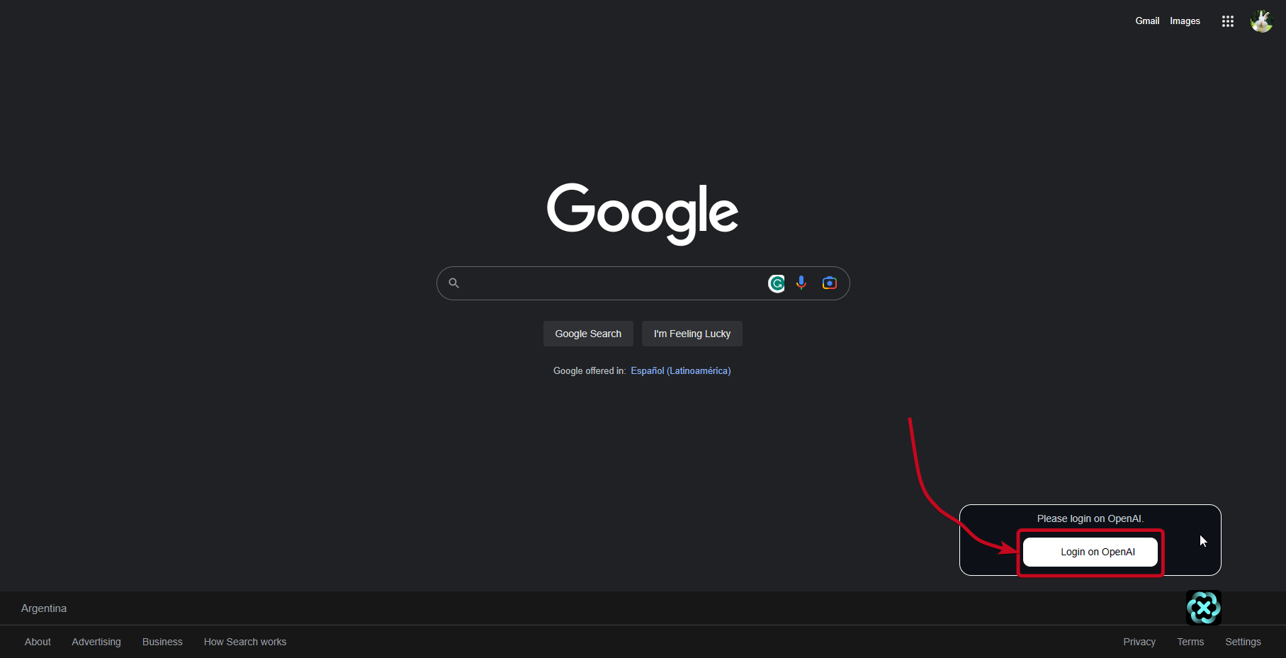 Google and ChatGPT in one page 20 log in to ChatGPT