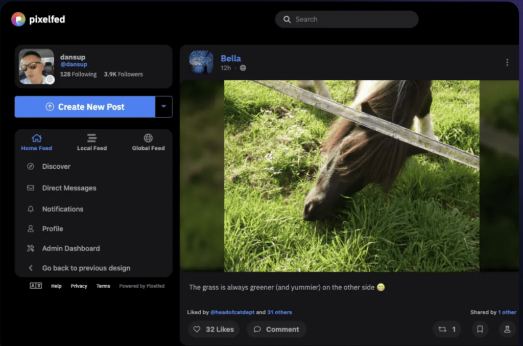 pixelfed Instagram open source social media