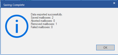 saving complete message min saving complete message min