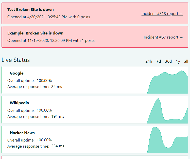Upptime Open Source Status page Upptime Open Source Status page