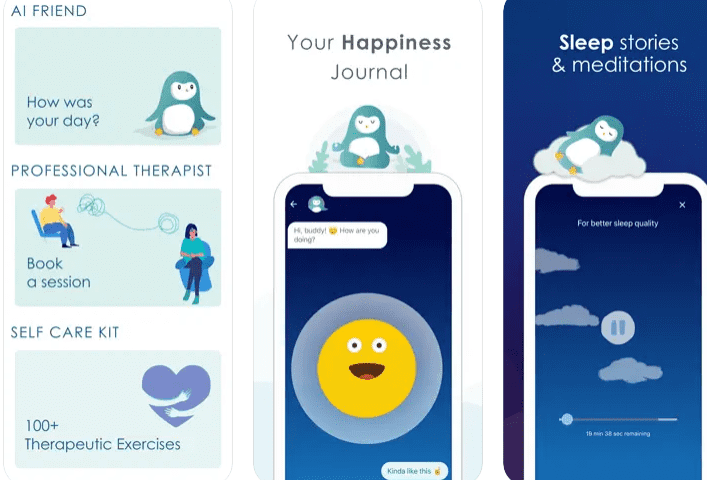 Wysa AI powered mental health chatbot