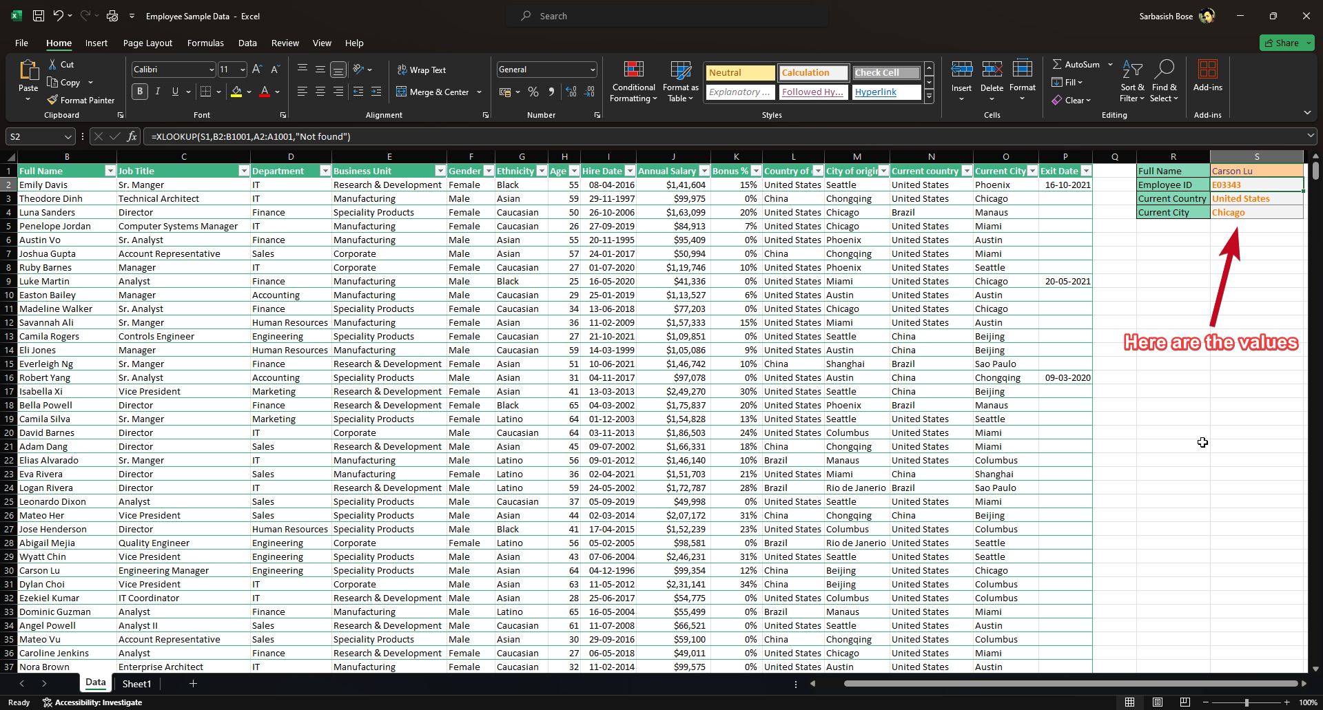 XLOOKUP Basics 30 XLOOKUP arguments